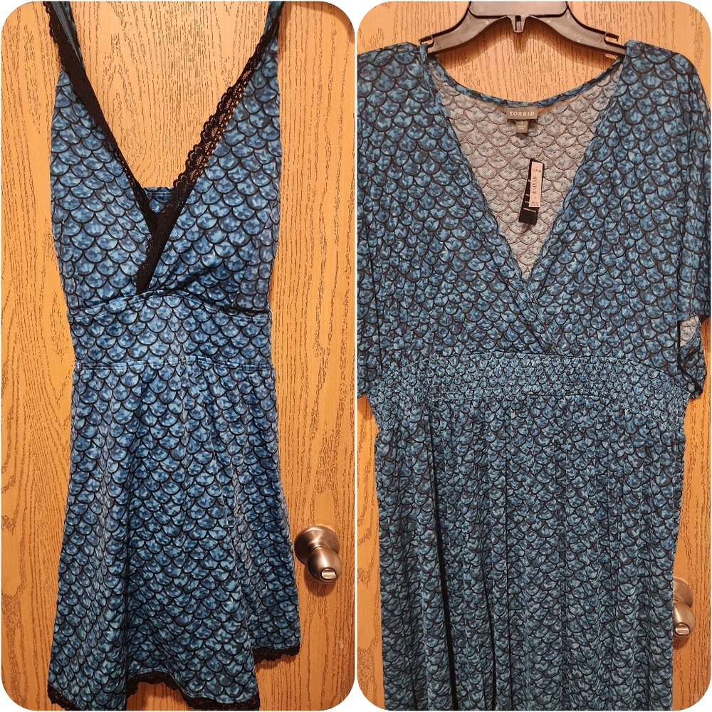 Nwt torrid swim dress plus cover up